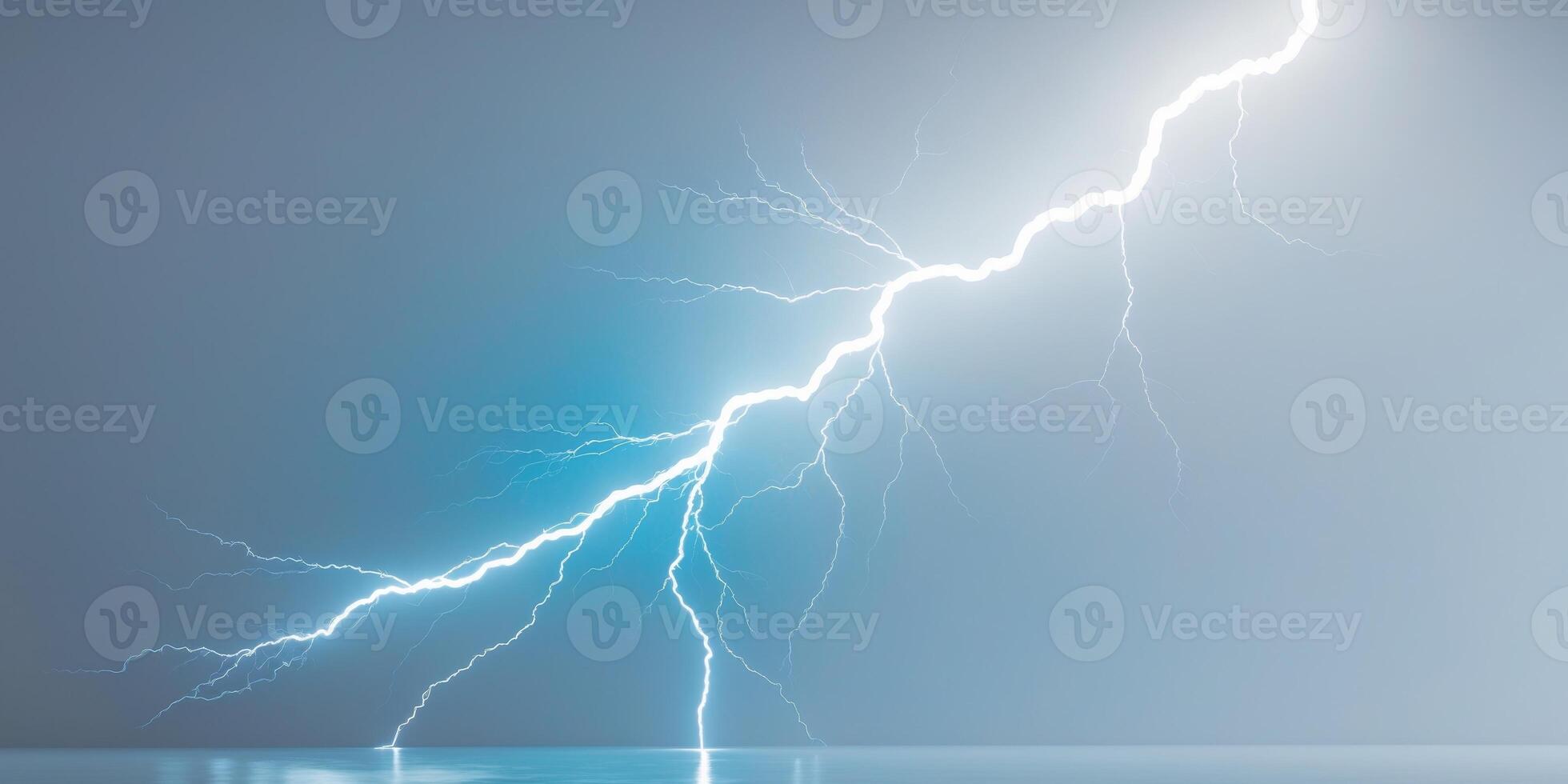 Smart Burst Lightning Energy Lightning bolt bursting with raw en. photo