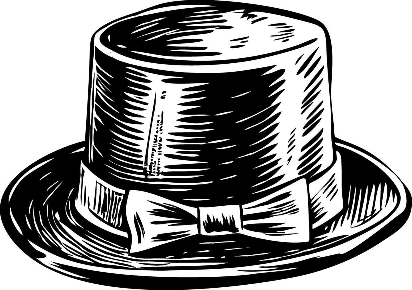 Groom hat illustration in vintage style vector