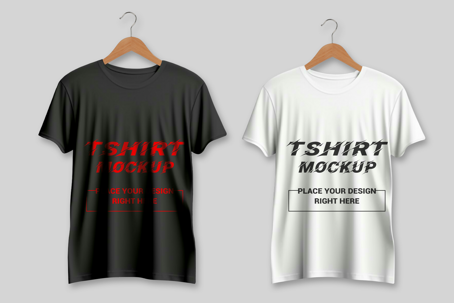 tshirt mockups black and white design psd
