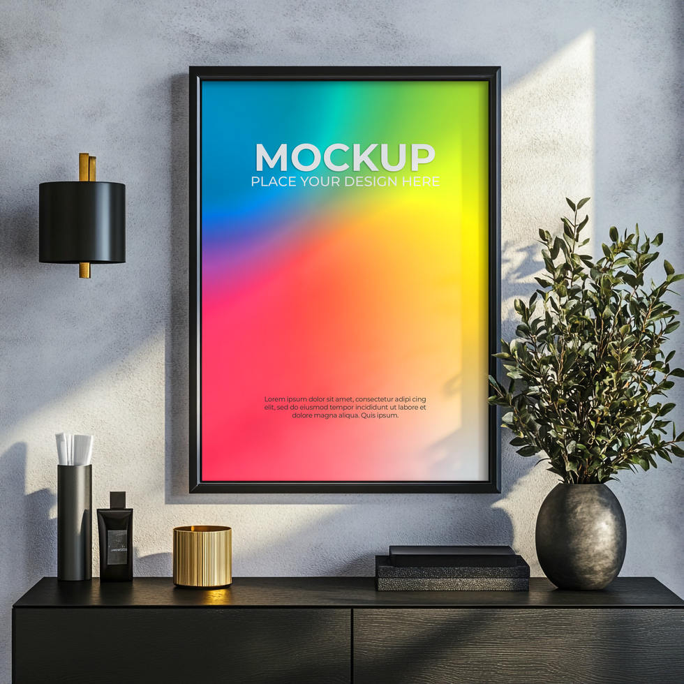 High-quality blank frame mockup for premium design needs psd