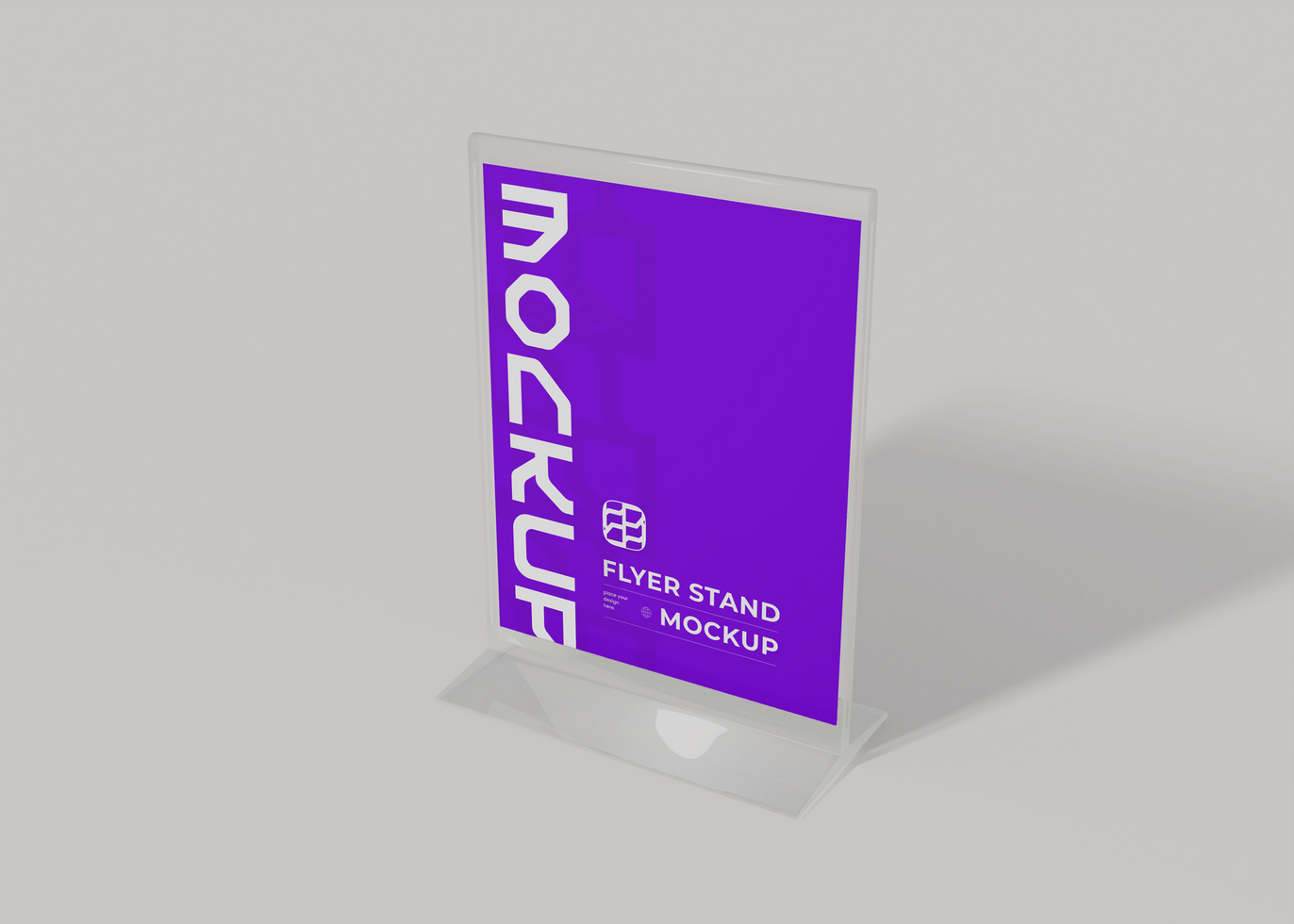 Flyer Stand Showcase Mockup psd