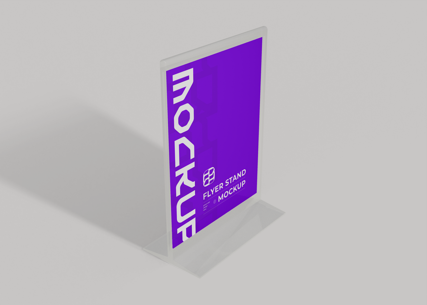 Creative Flyer Stand Showcase Mockup psd