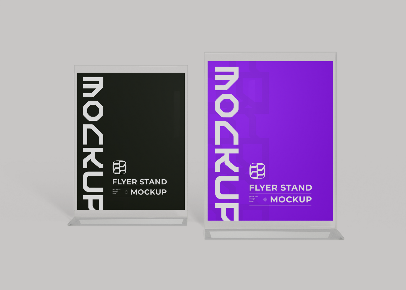 Customizable Flyer Stand Mockup psd