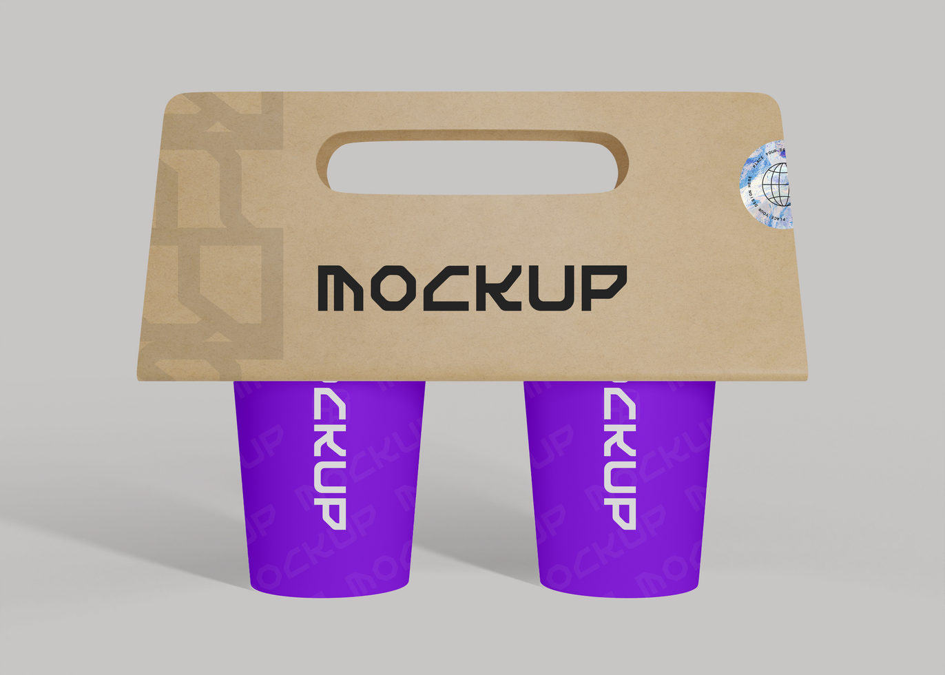 Professional Coffee Sleeve Branding Mockup psd