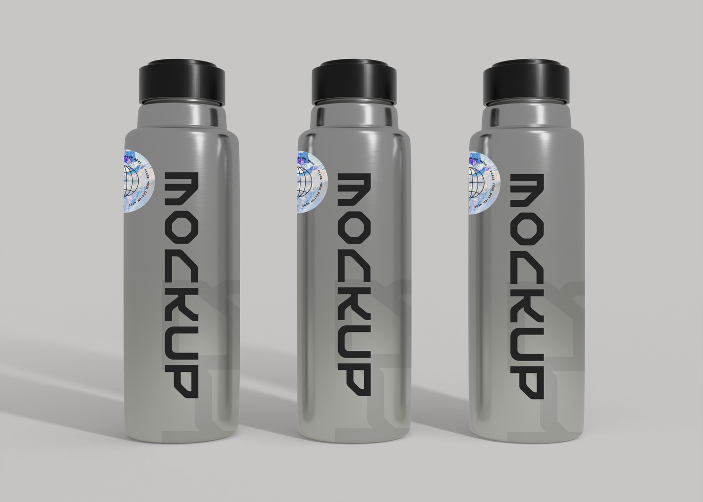 Minimalist Hydration Bottle Mockup for Clean Branding psd