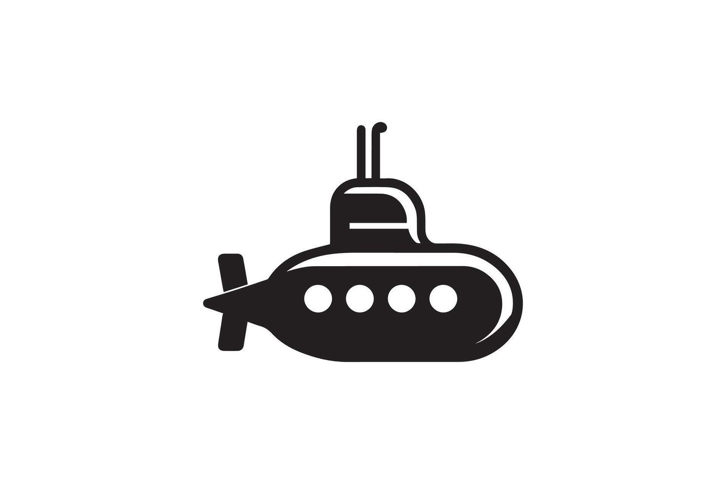 Submarine icon illustration vector