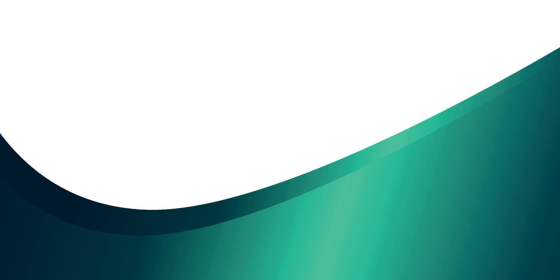 shiny green wave background vector