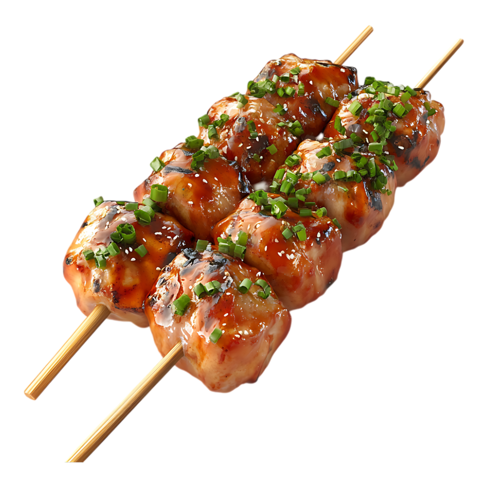 Yakitori against a transparent background png