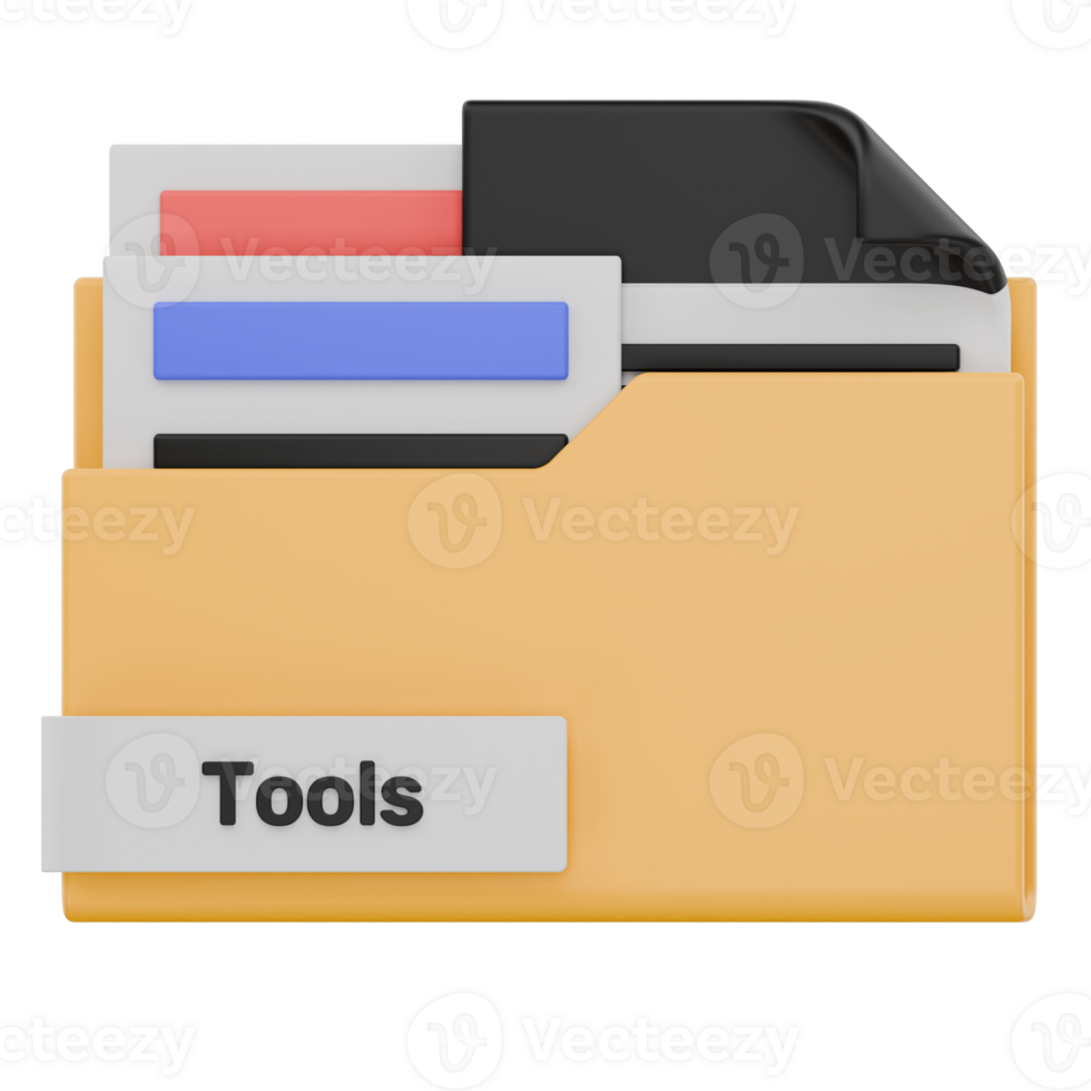 3D Tools Folder Name Icon png