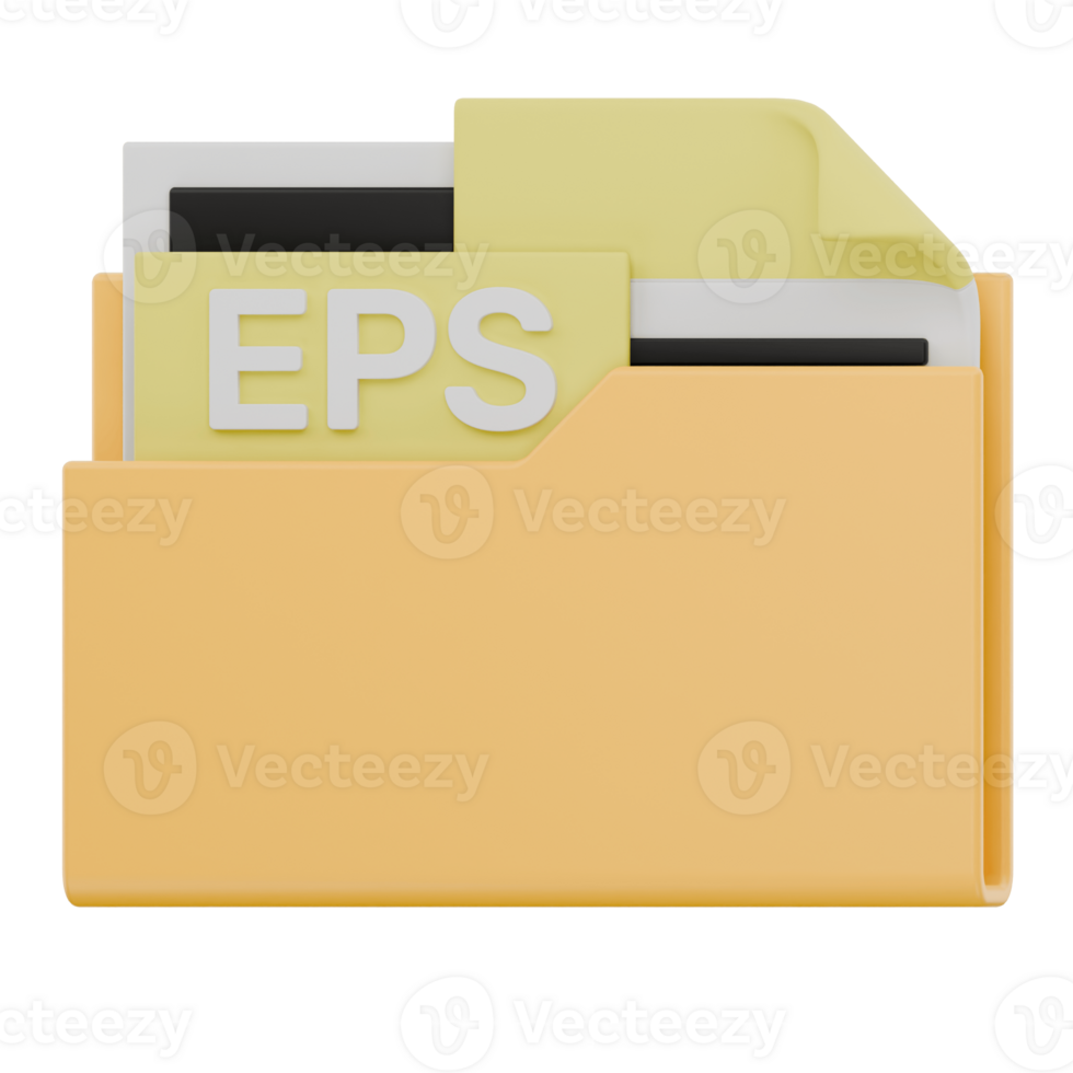 3D EPS File Folder Format Icon png