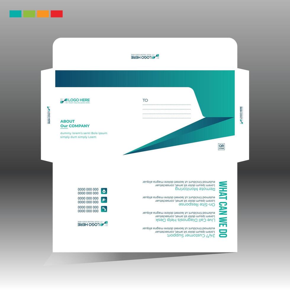 A business envelope for any use vector