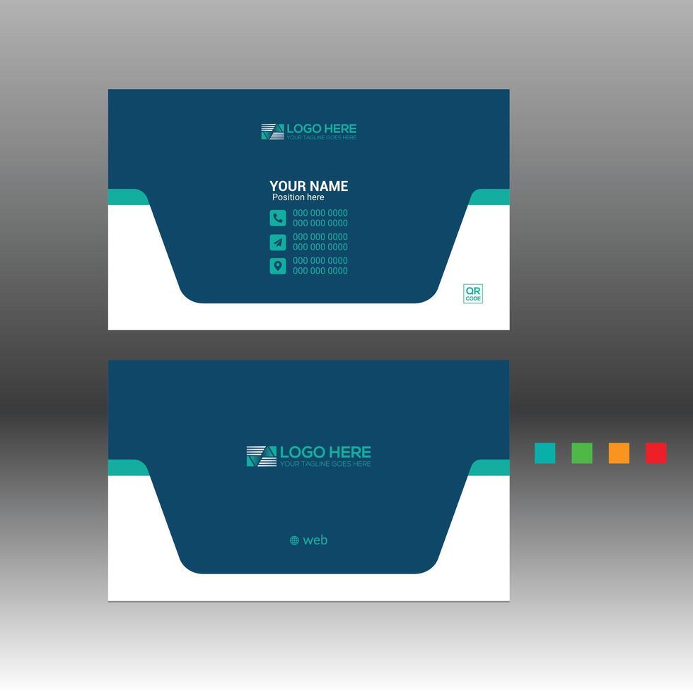 A business card for any work vector
