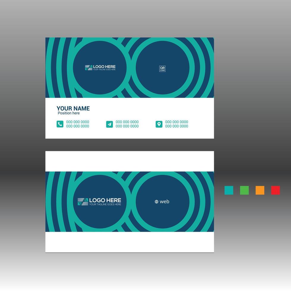 Business card template design for you vector
