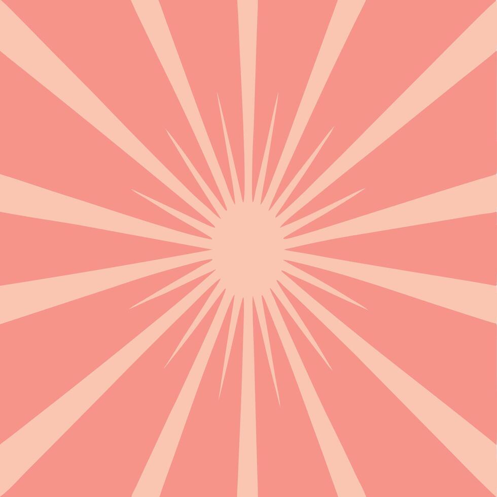 Abstract Pink Sunburst Background Design, Rays, Light, Graphic vector