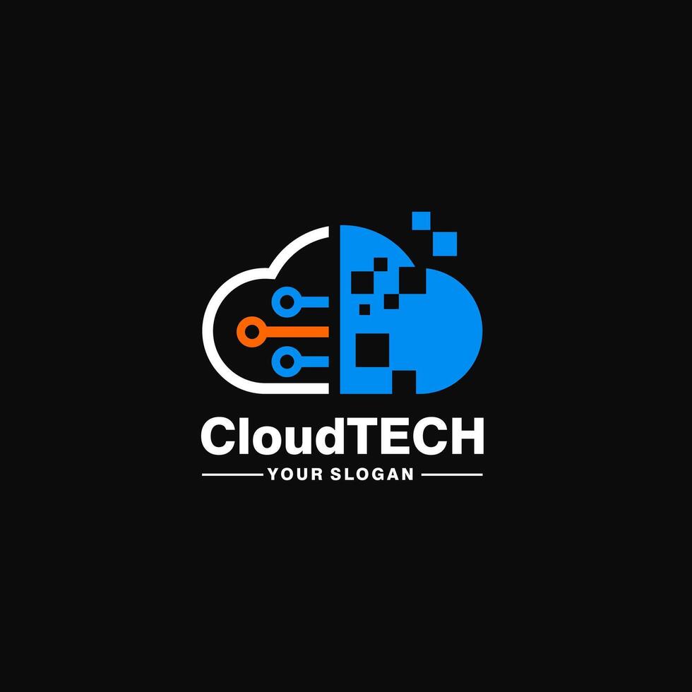 CLOUD DATA LOGO vector