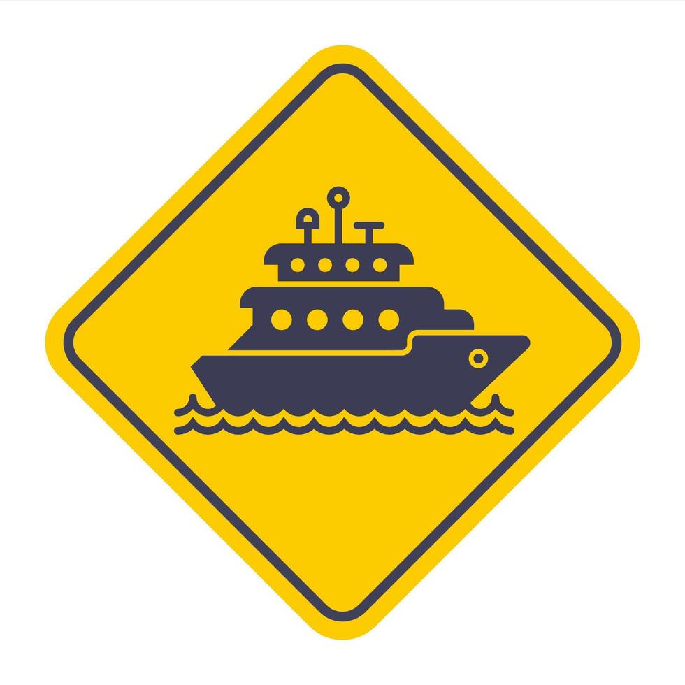 Ferry, boat, sailing, ship, yacht. vector