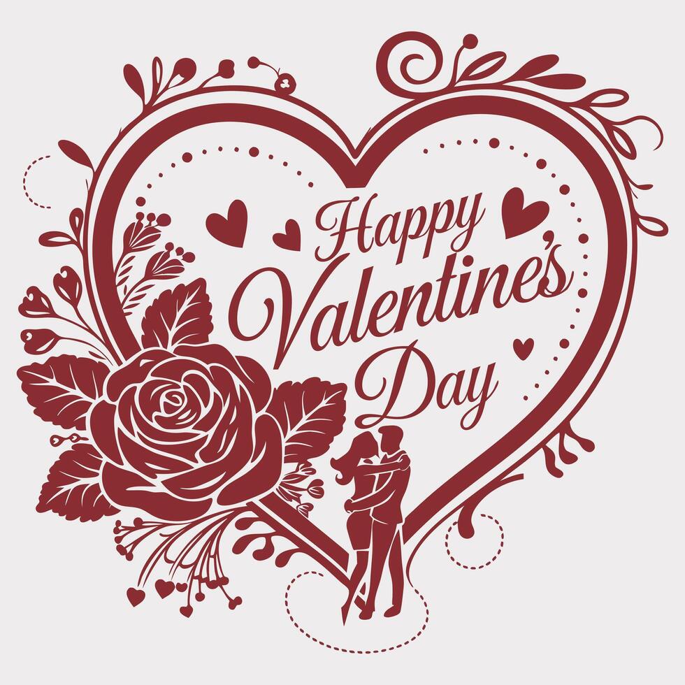 Hand-Drawn Valentines Day Elements Set vector