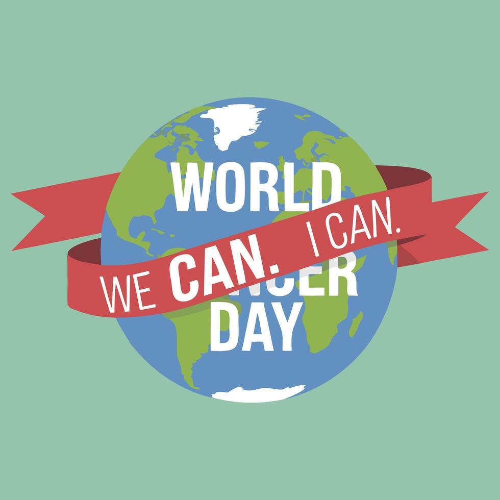 World Cancer Day Infographic Template for Awareness vector
