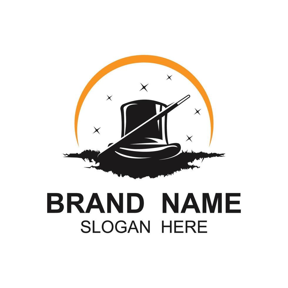 magician logo icon design vector