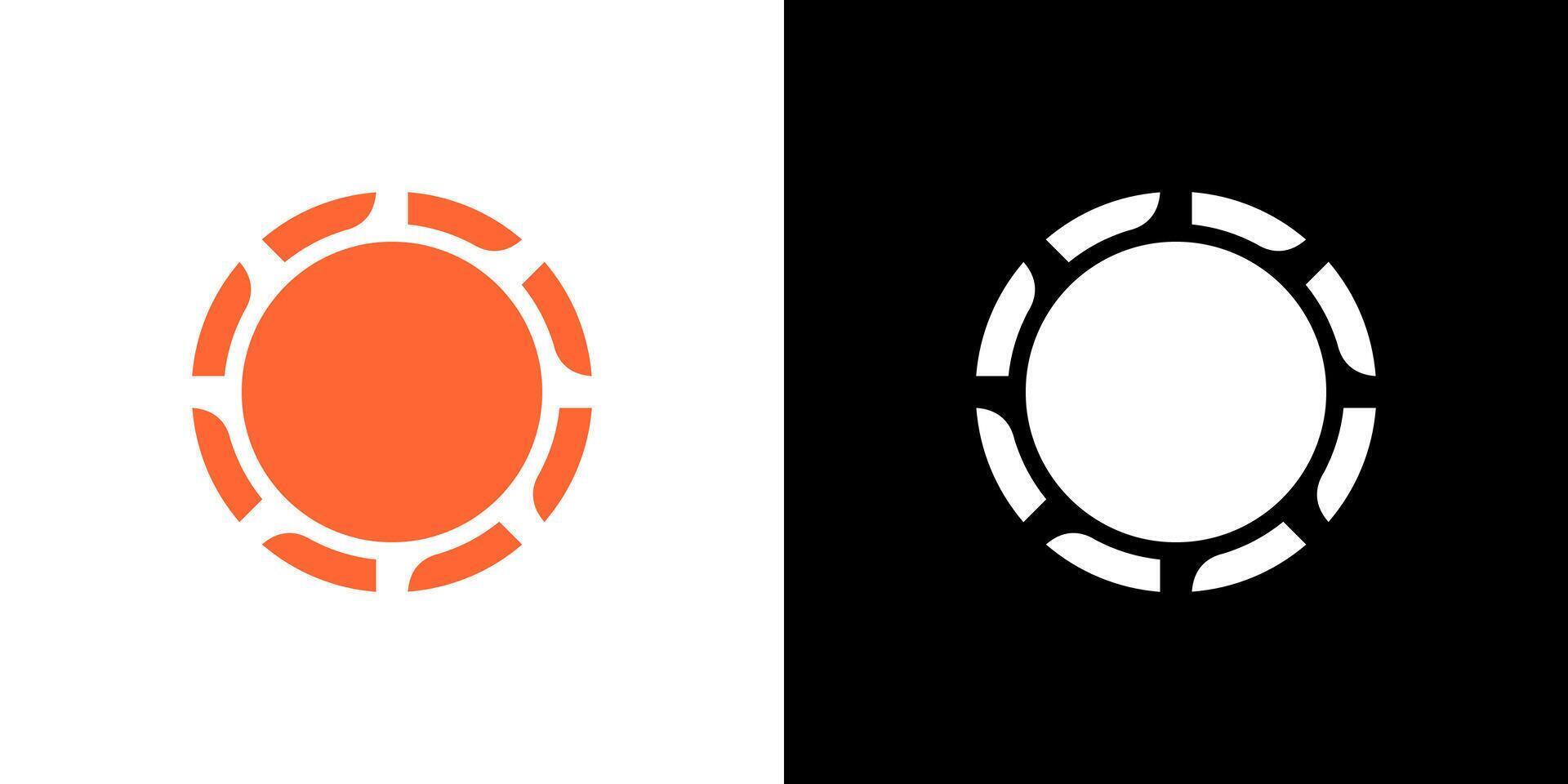 circle round logo icon design concept graphic vector