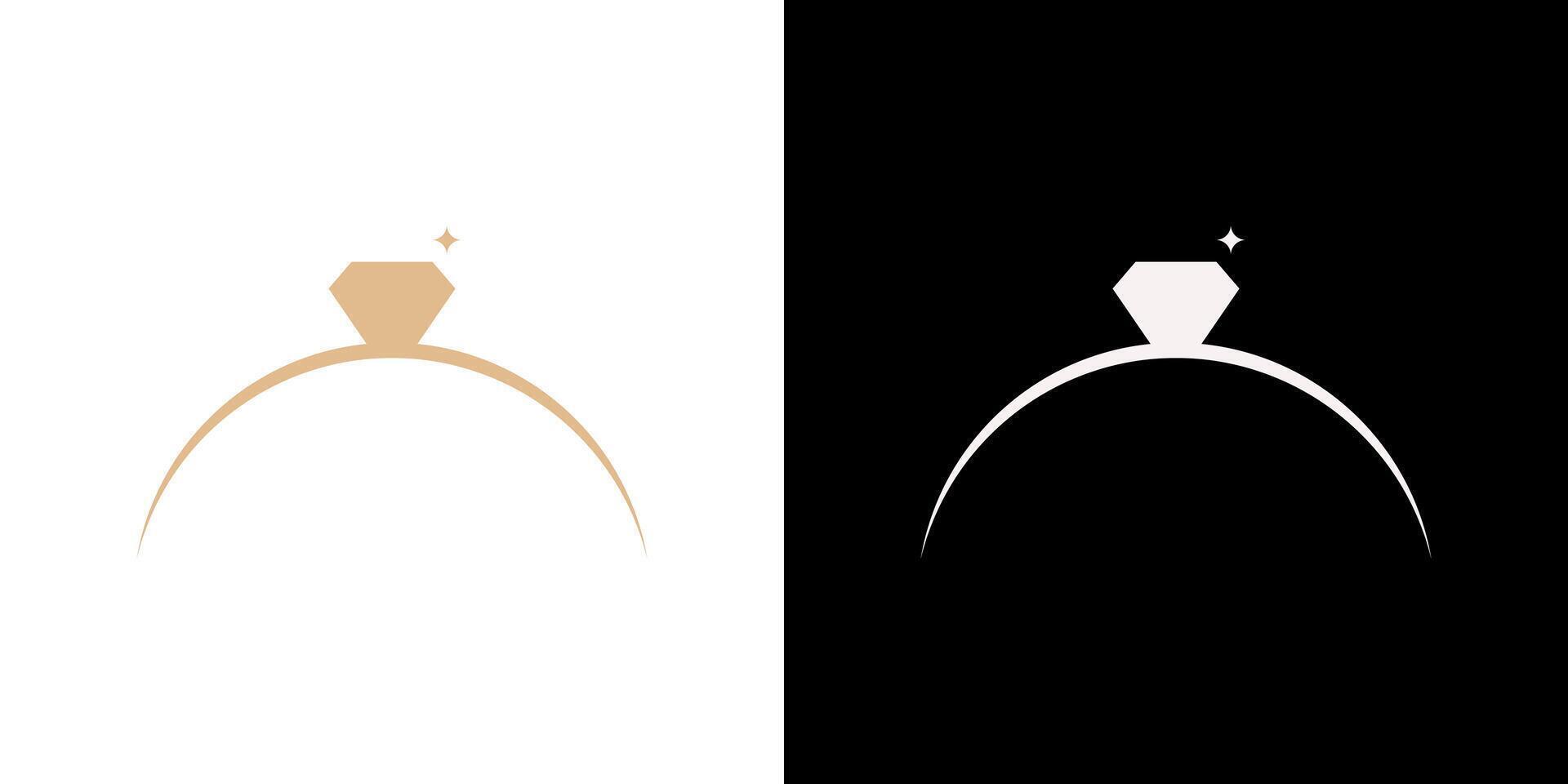 Ring diamond logo jewelry jewellery luxury icon background abstract graphic vector