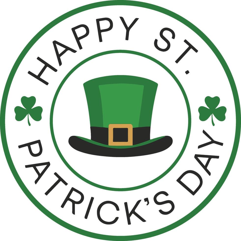 st patrick's day logo vector