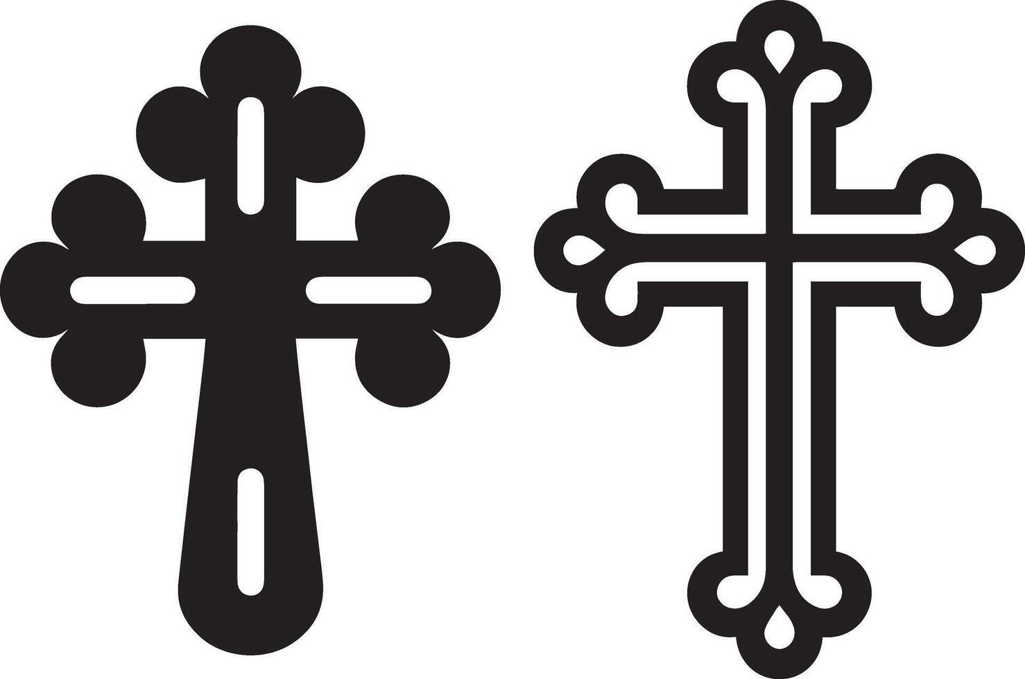 Happy Easter Day Cross illustration vector