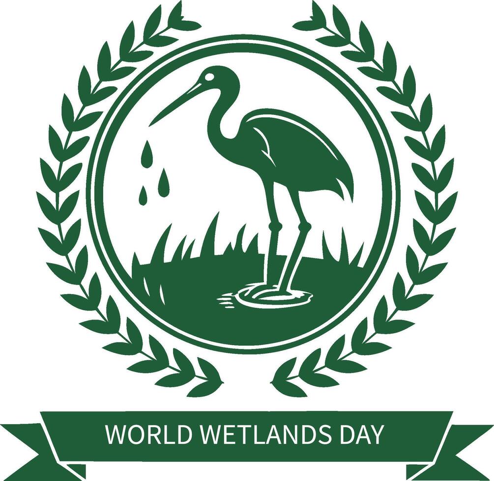 world wetlands day logo vector