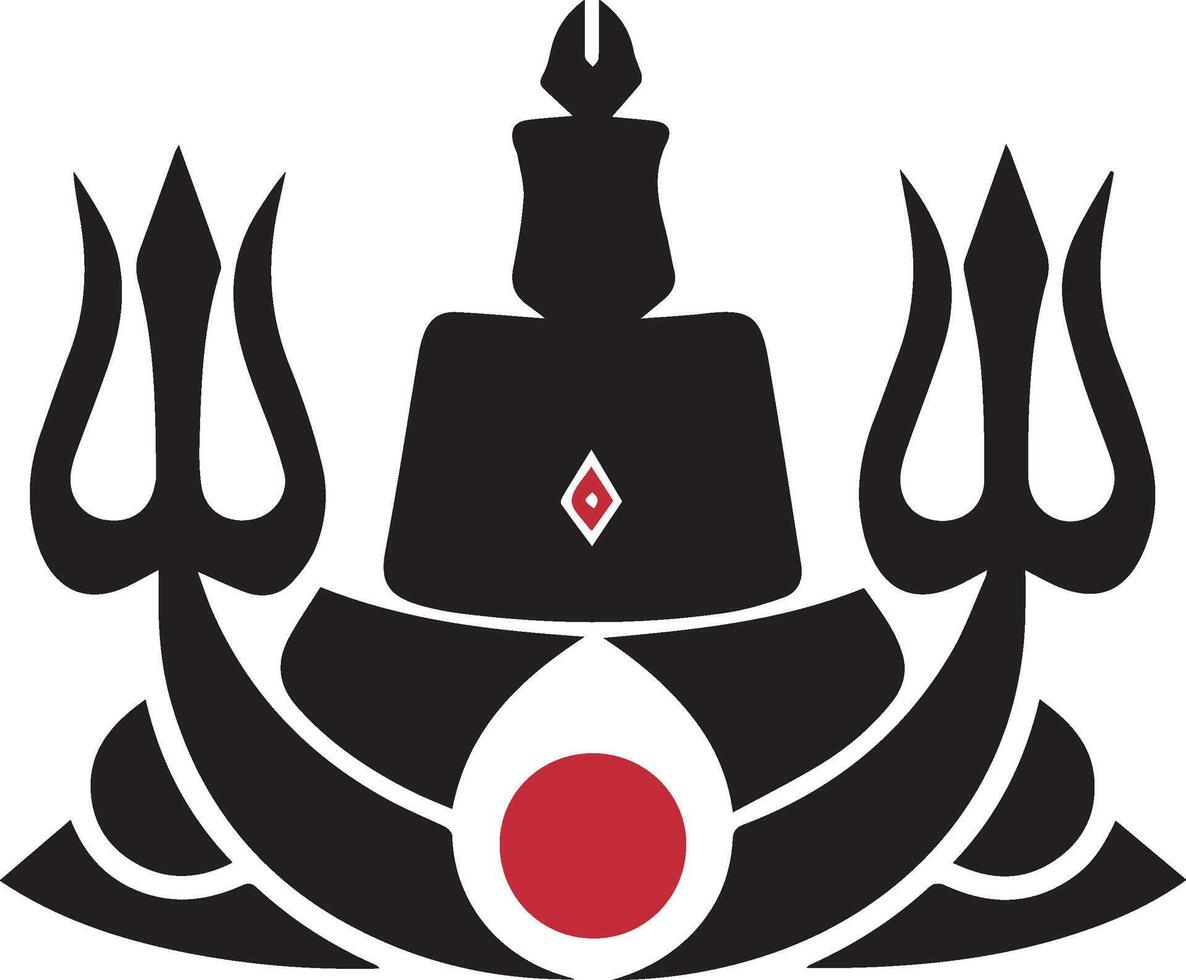 the logo for the hindu lingam temple vector