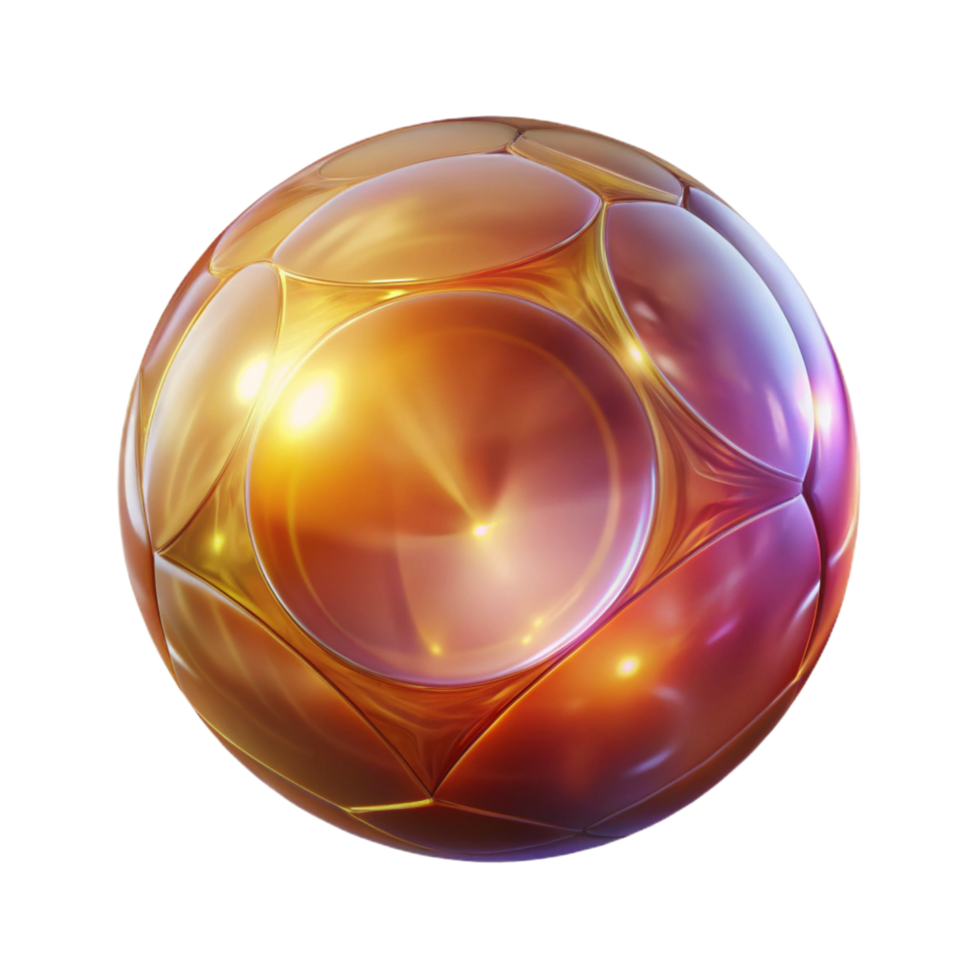 serene rustic Golden Abstract Sphere in a Three Dimensional Render of Radiant Beauty high quality png