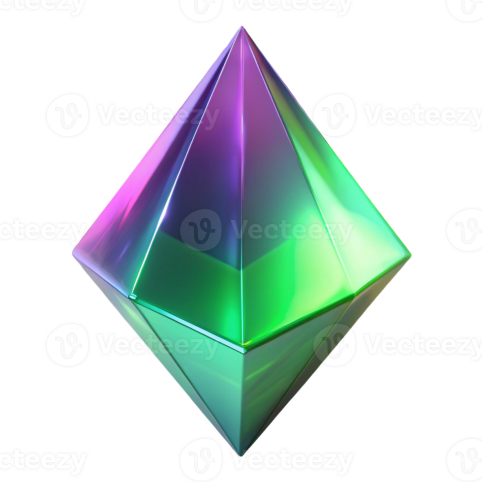 extraordinary modern Iridescent Gemstone Pyramid in a Captivating Three Dimensional Scene 4K png