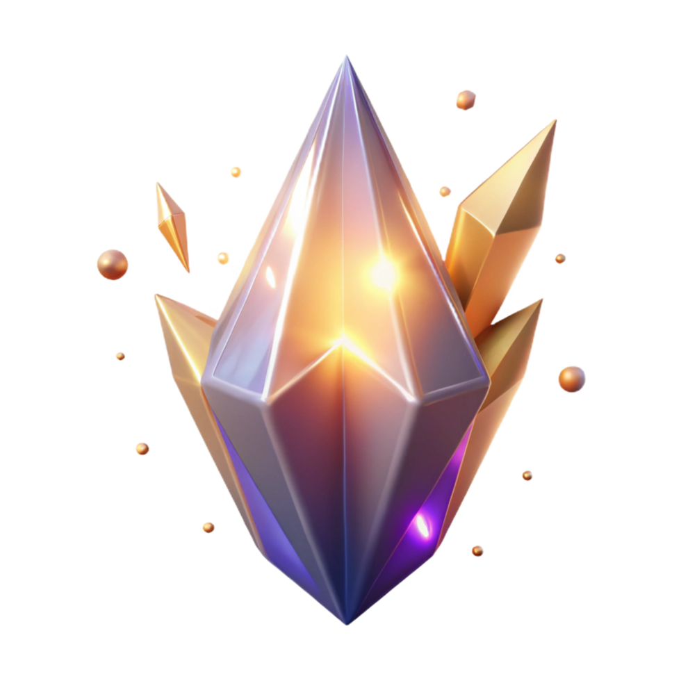 magnificent abstract Luminous Crystal Cluster A Digital Render of Sparkling Gemstones 4K png