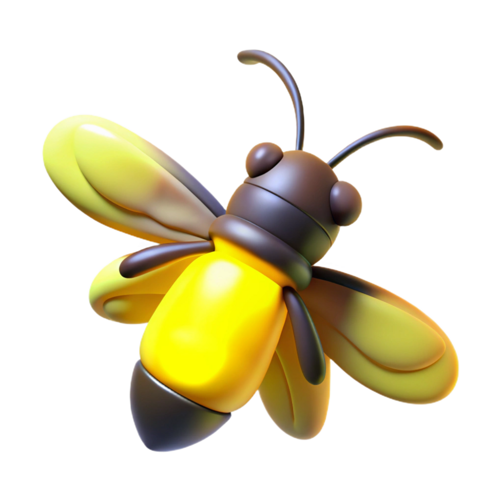 stunning rustic Digital Render of a Cute Cartoon Bee premium png
