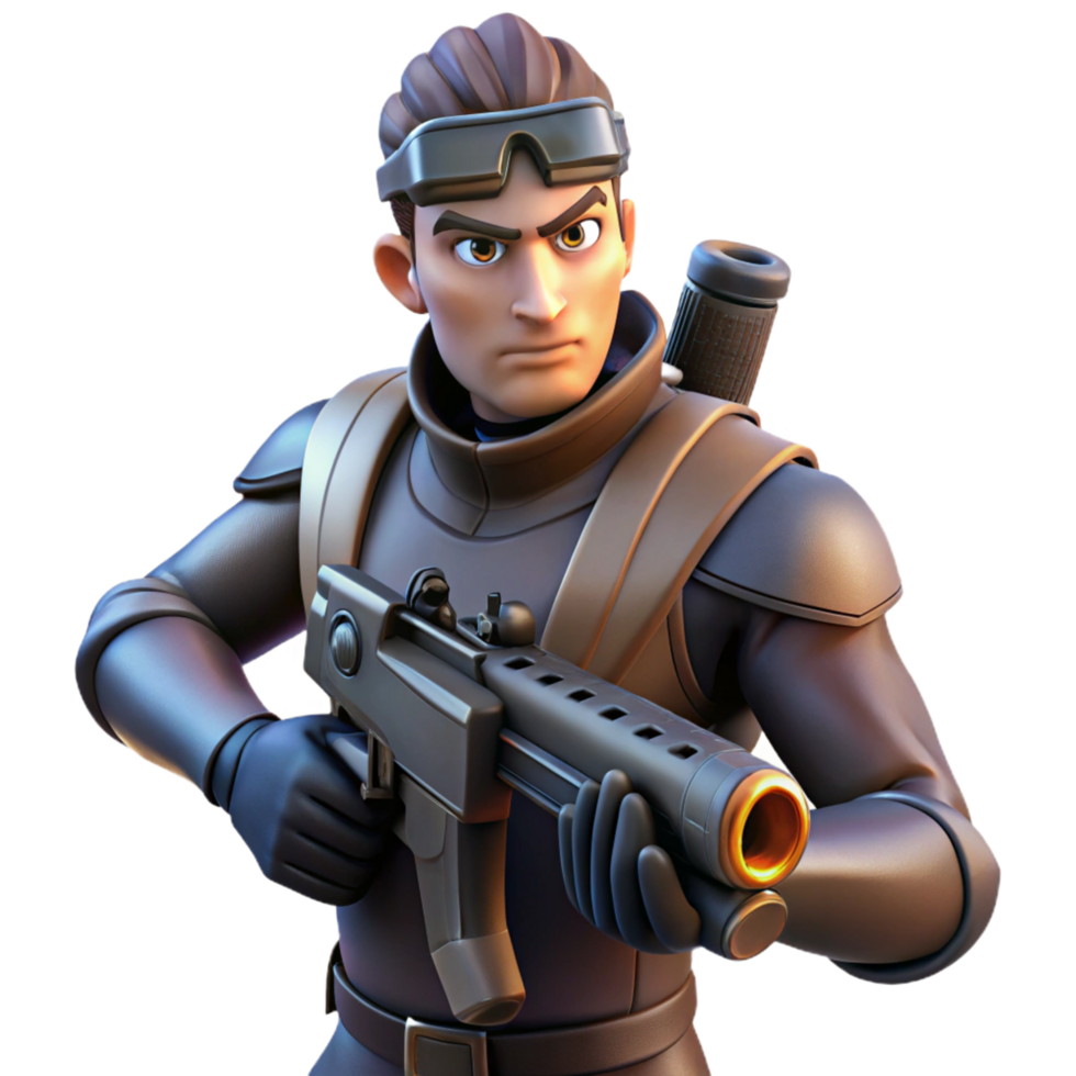 extraordinary modern Futuristic Soldier with Advanced Weaponry 4K png