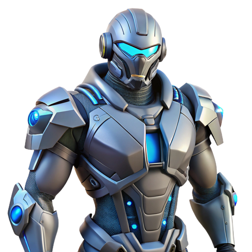 extraordinary classic Futuristic Armored Combatant Advanced Exoskeleton Design high resolution png