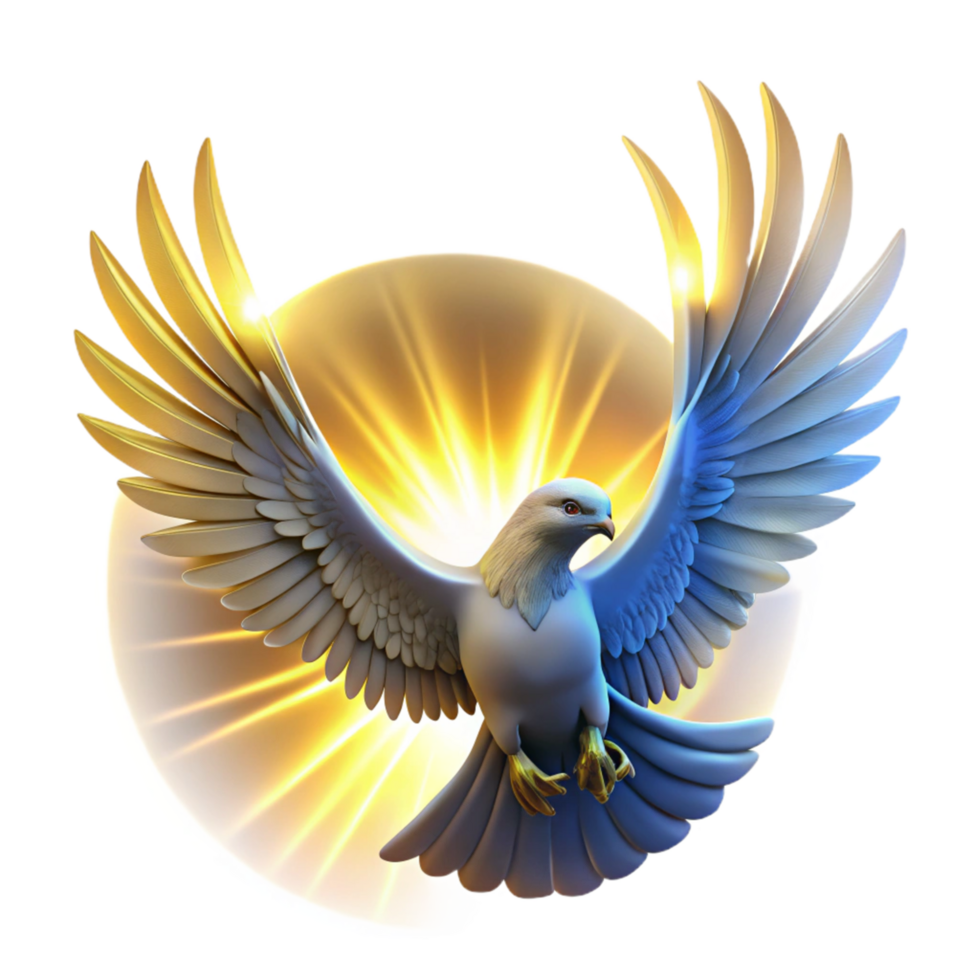 elegant creative Radiant Dove Wings of Light and Hope exclusive png