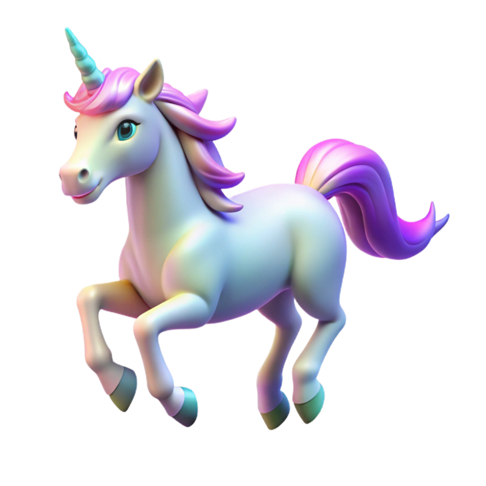 impressive traditional Magical Unicorn Digital Render of a Mythical Creature original png