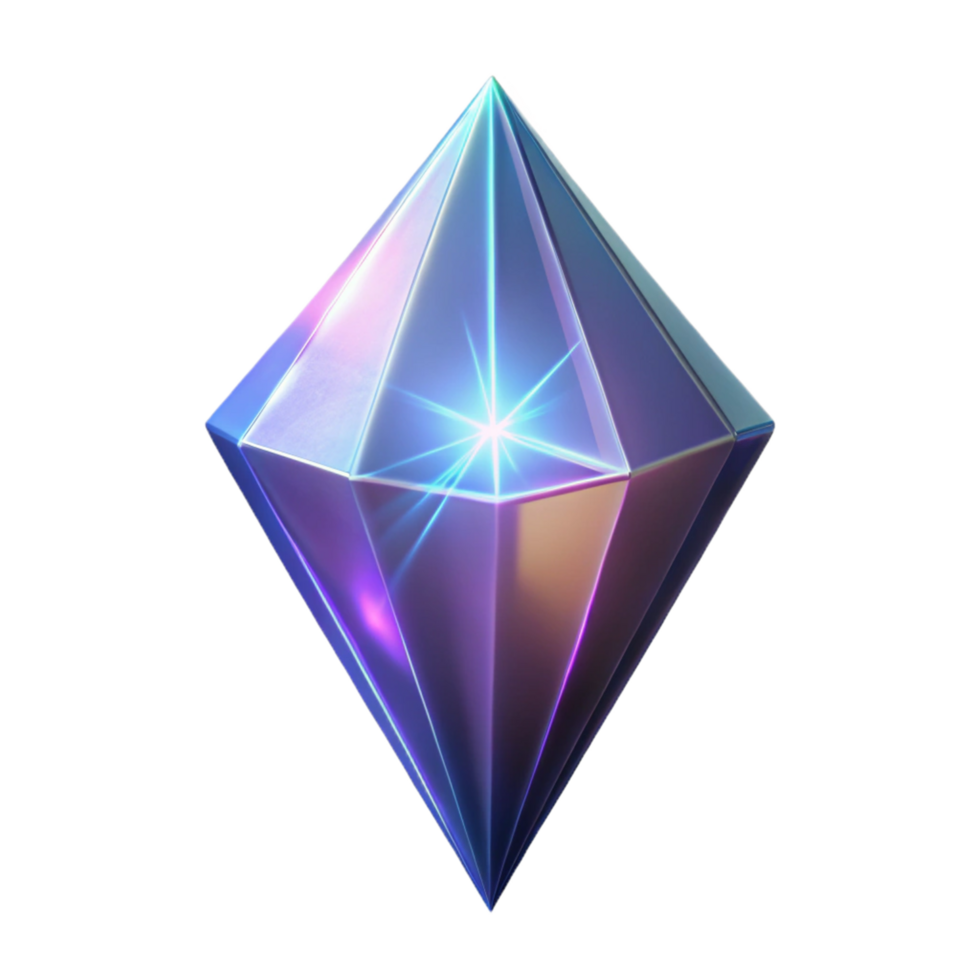 elegant rustic Luminous Gem A Digital Render of a Sparkling Crystal exclusive png