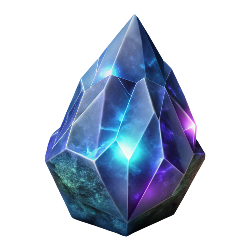 elegant creative Glowing Crystal Gemstone high resolution png