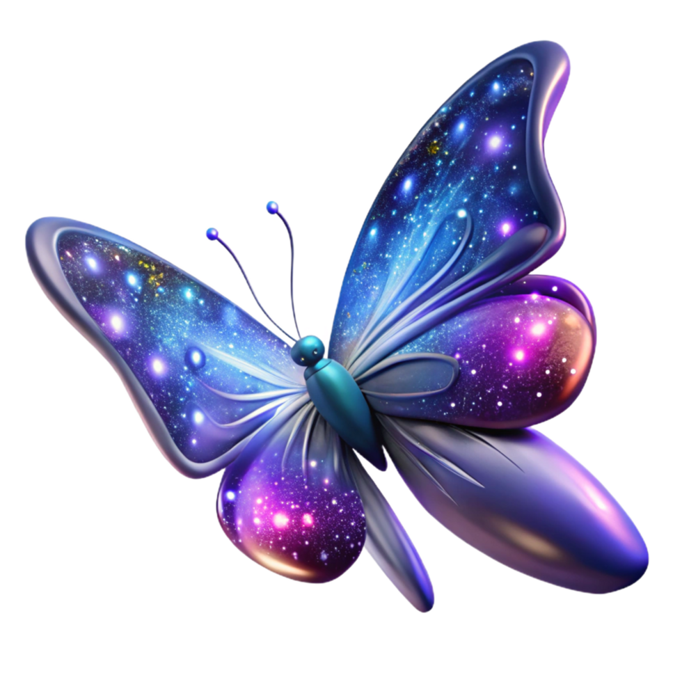 wonderful abstract Cosmic Butterfly A Galaxy in its Wings original png