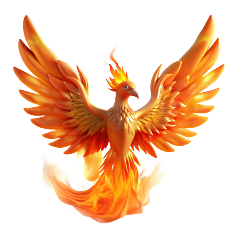 serene rustic Fiery Phoenix Wings of Fire exclusive png