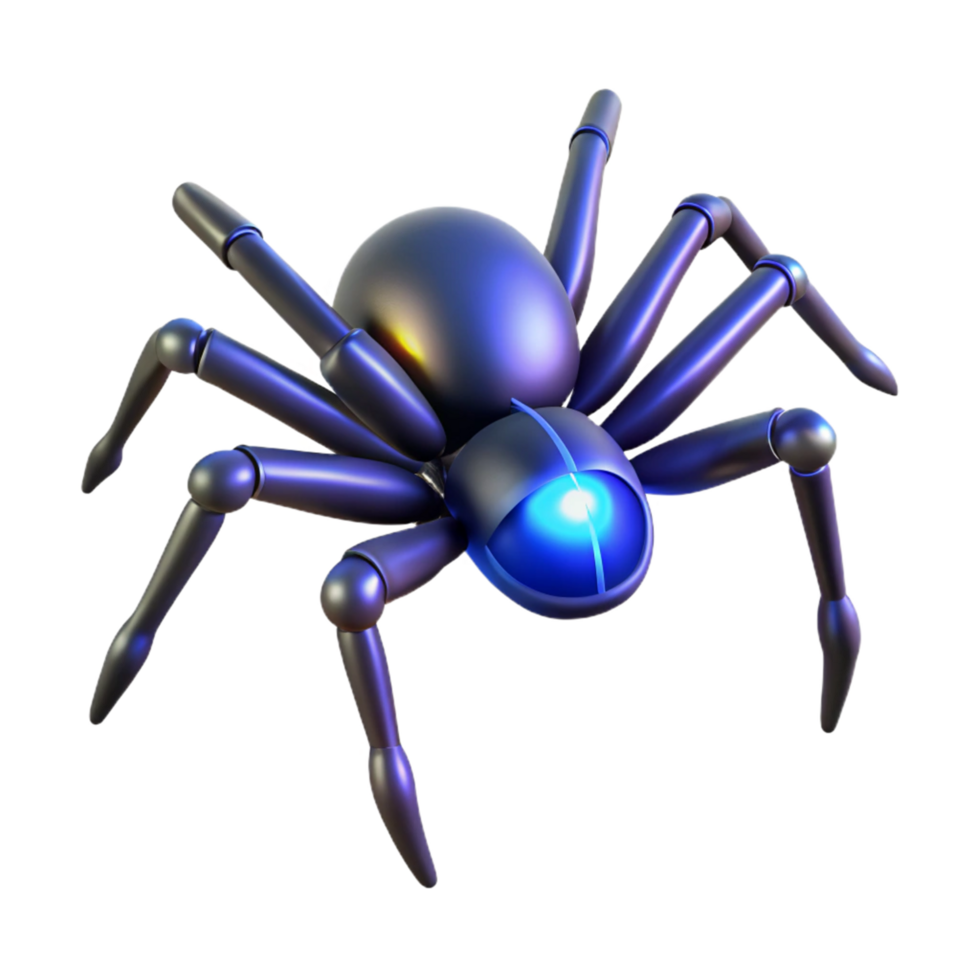 wonderful modern Cybernetic Spider Robot Design 4K png