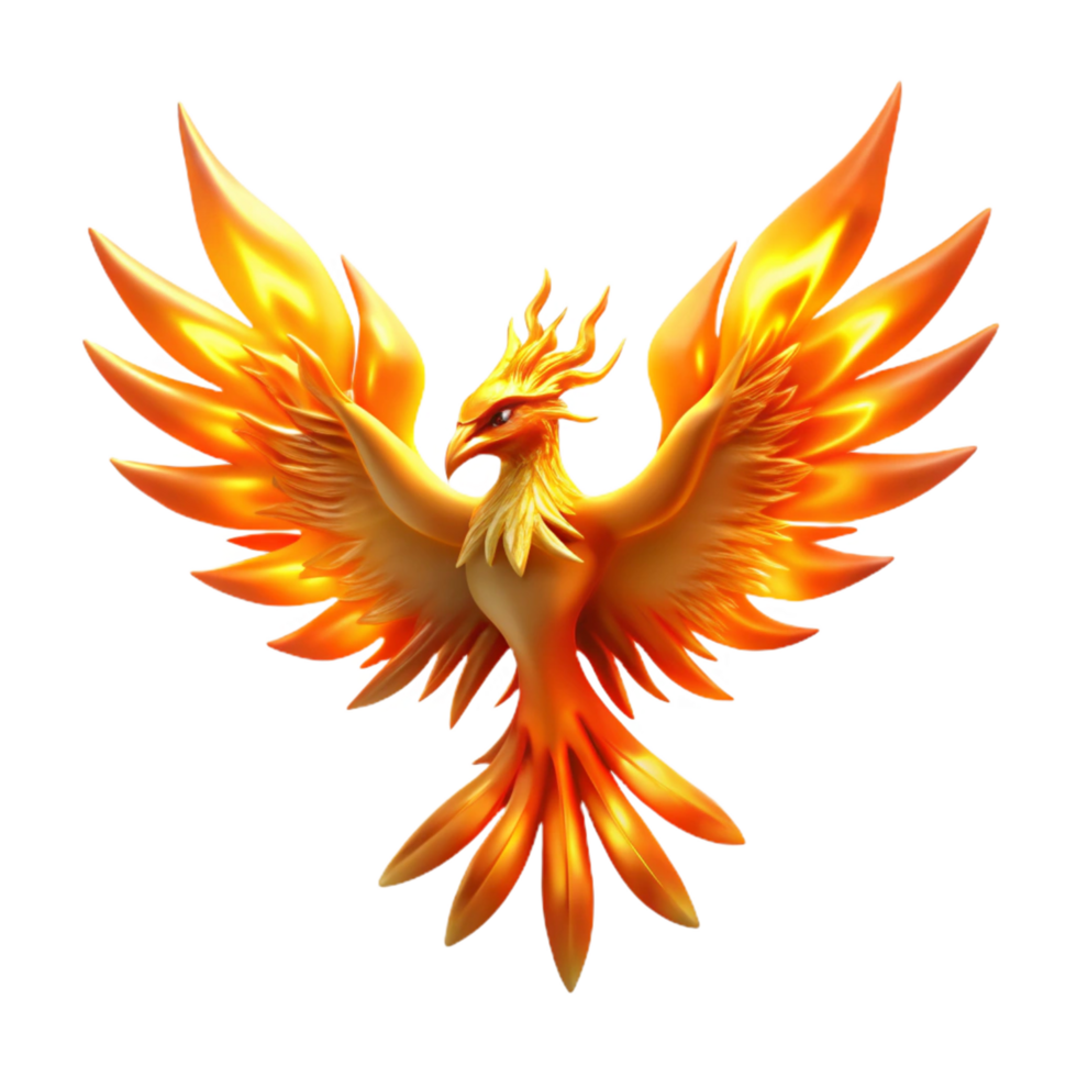 dramatic abstract Majestic Firebird A Symbol of Rebirth and Renewal exclusive png