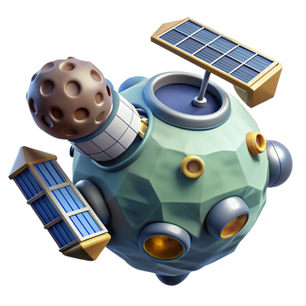Space Station Design Futuristic Orbital Habitat Concept png
