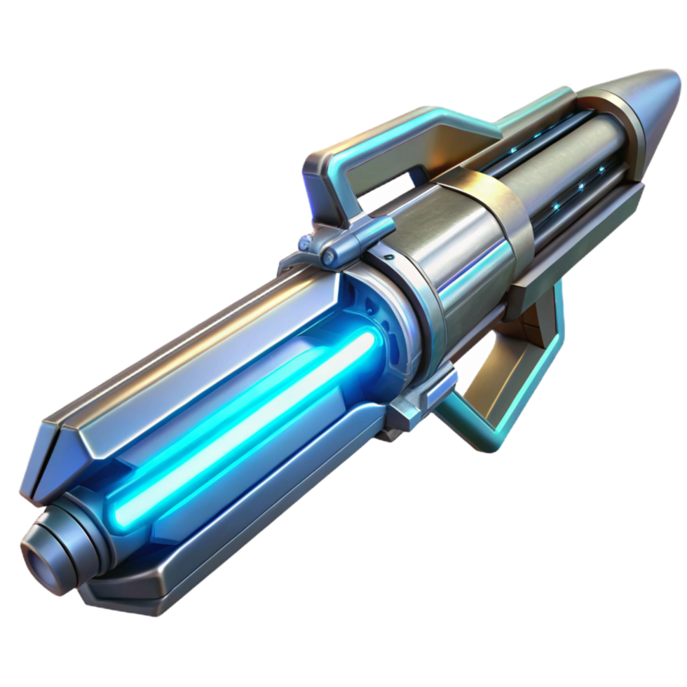 beautiful abstract Futuristic 3D Weapon Render high quality png