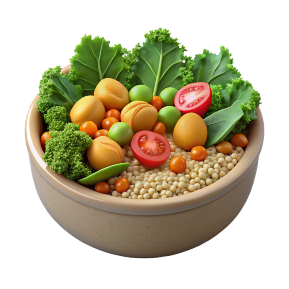 Healthy Veggie Grain Bowl Vibrant Colors, Delicious Taste png
