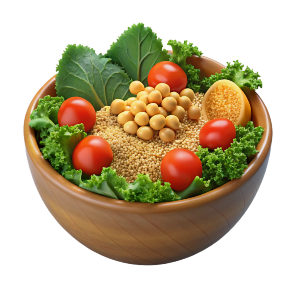 Healthy Quinoa Salad with Soybeans and Cherry Tomatoes png