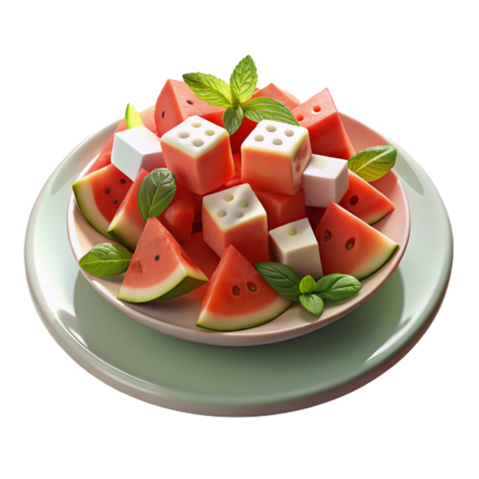 Refreshing Watermelon Feta Salad Recipe png