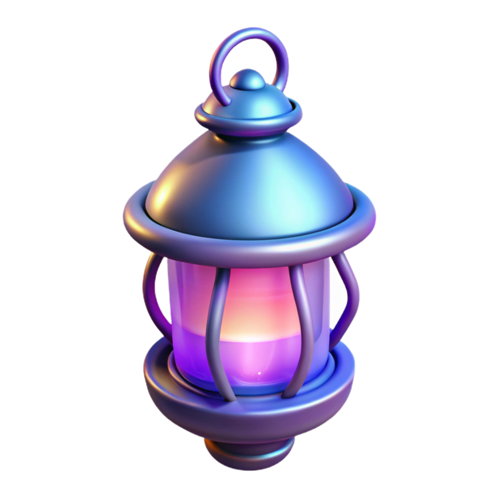 dramatic rustic Glowing 3D Lantern Illustration high quality png
