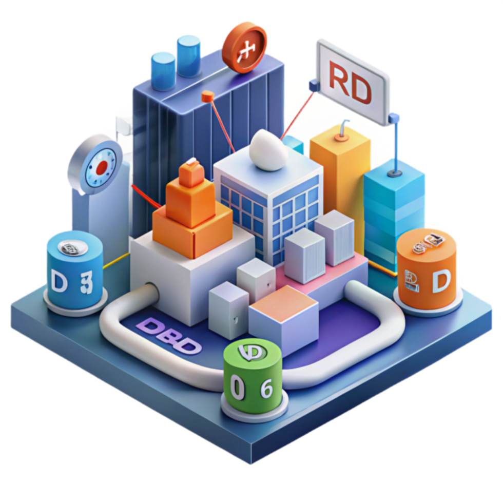 Data-Driven Business A 3D Visualization of System Integration Research Development png